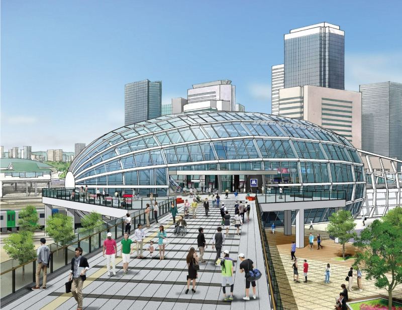 新駅完成イメージパース