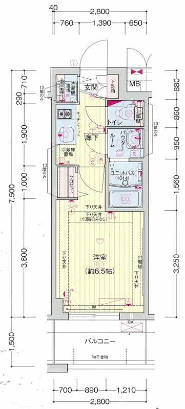 プレサンス大阪城公園ネクサスの建物内