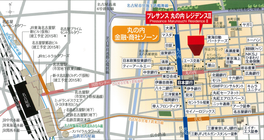 プレサンス丸の内レジデンスⅡの地図