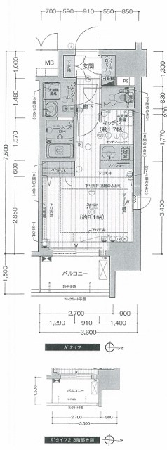 プレサンス錦プレミアムの間取り図