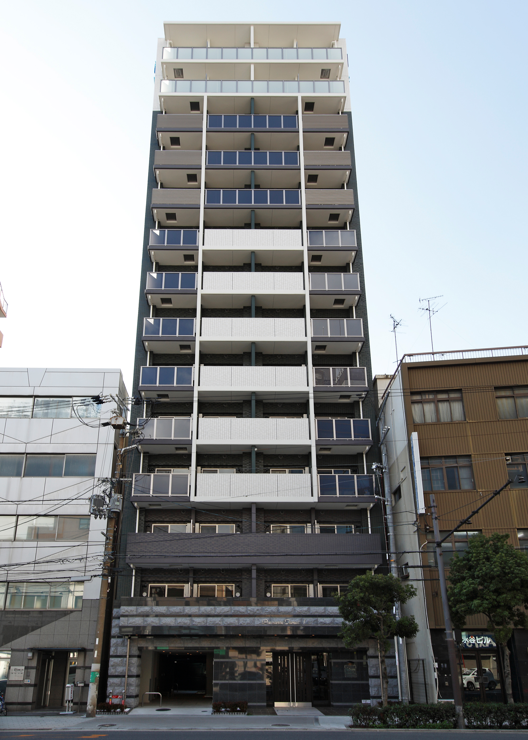 プレサンス玉造駅前ルージュの全景