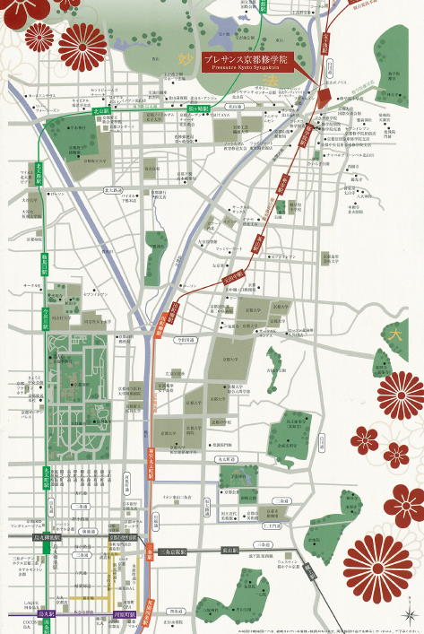 プレサンス京都修学院の地図