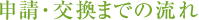 申請・交換までの流れ