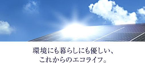 環境にも暮らしにも優しい、これからのエコライフ。
